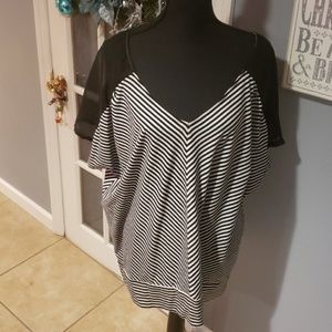 Torrid top az 1 see thru black sleeve